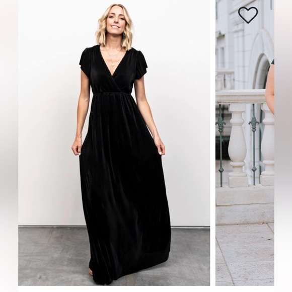 NWT Baltic Born Athena Pleated Maxi Dress - Black, Size: XL - Picture 10 of 10